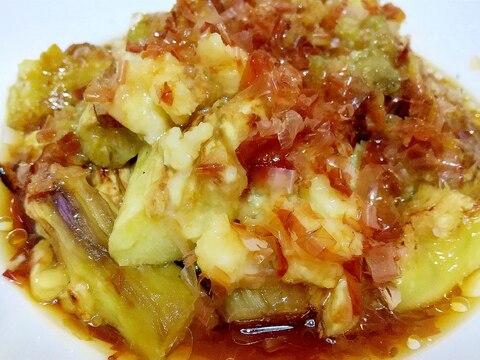 魚焼きグリルで焼くだけ! 焼きナスの生姜醤油和え